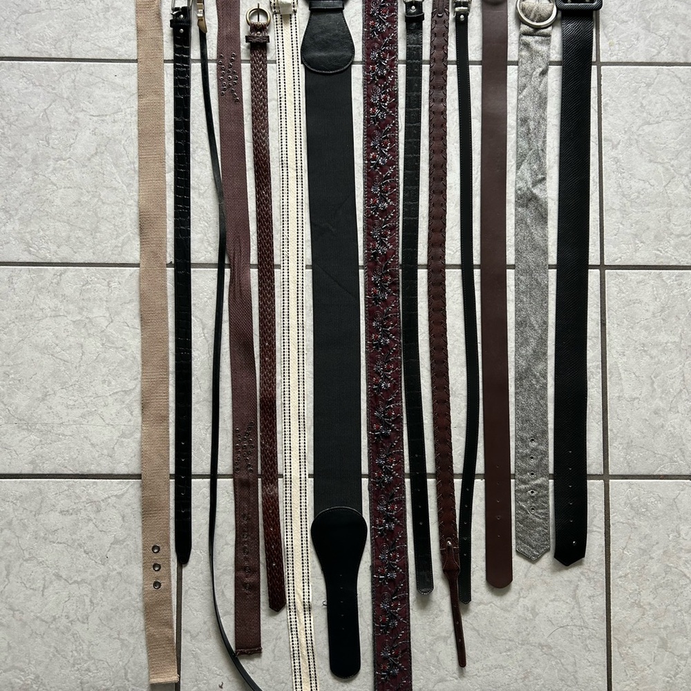 Women’s Assorted Leather and Fabric Belts